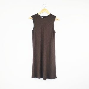 COPY - Eileen Fisher Rayon Brown Lattice Print Ta…